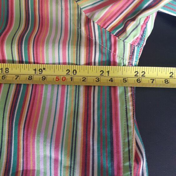 ETRO Milano SZ 39 Multi Colour Striped Men's Button Up Shirt - Picture 10 of 13